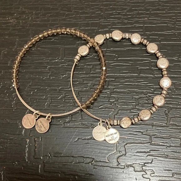 Alex and Ani Silver Beaded Bracelet - Picture 1 of 9